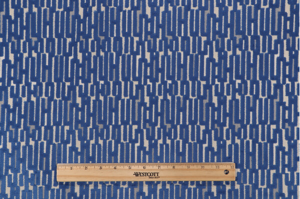 Crypton Lublin High Performance Velvet Upholstery Fabric in Cobalt