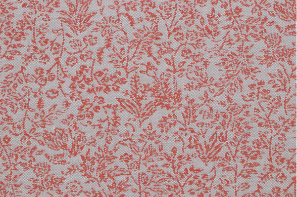 Sunbrella Little Leaves 44490-0001 Woven Solution Dyed Acrylic Outdoor Fabric in Persimmon