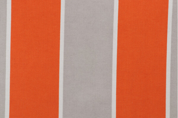 Click for 1 Yards P Kaufmann Stripe Printed Decorator Fabric in Orange/Grey P Kaufmann Stripe Printed Decorator Fabric in Orange/Grey
