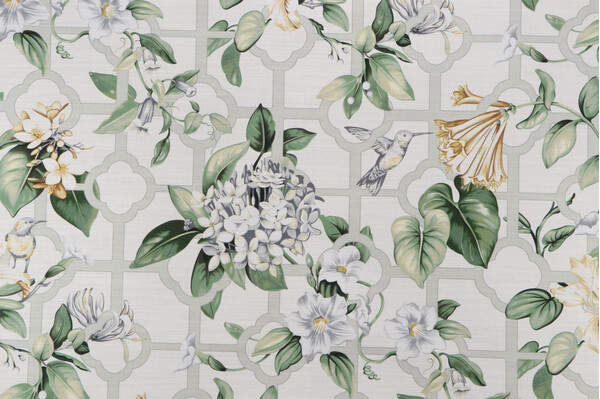 Click for 1 Yards Waverly Trelliage Printed Cotton Drapery Fabric in Garden Waverly Trelliage Printed Cotton Drapery Fabric in Garden