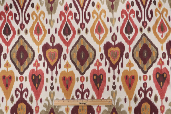 Taraji Printed Drapery Fabric in Lux