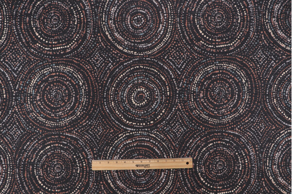 Acapulco Printed Velvet Decorator Fabric in Black/Multi