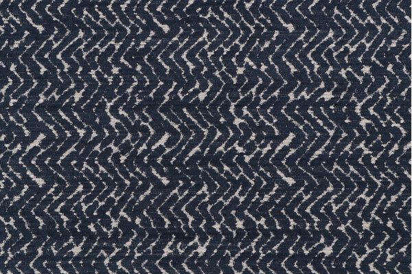 Wavy Woven Chenille Upholstery Fabric in Indigo
