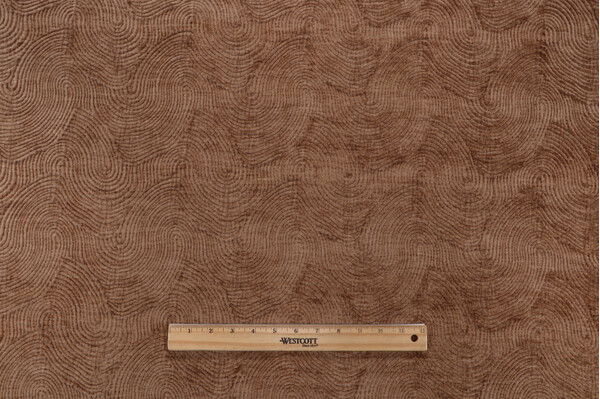 Sample of Richloom Miyazaki Woven Chenille Upholstery Fabric in Caramel 