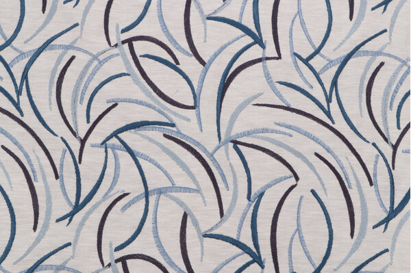 Click for Richloom Swift Embroidered Drapery Fabric in Ultramarine  Richloom Swift Embroidered Drapery Fabric in Ultramarine