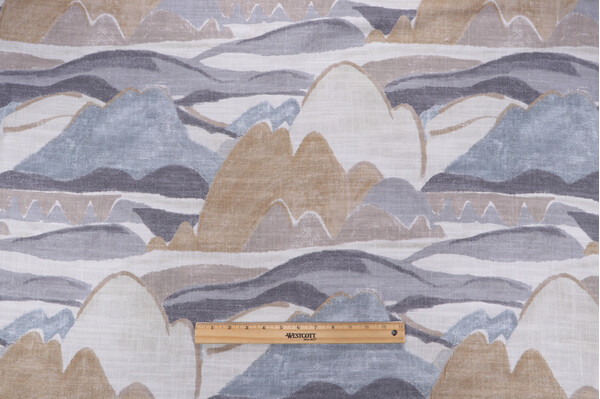 Richloom Westmore Printed Cotton Blend Drapery Fabric in Driftwood 