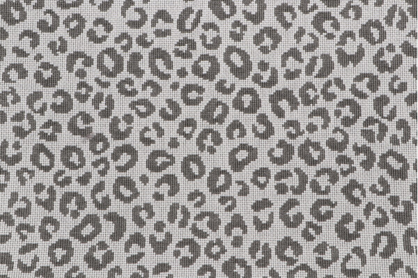 Leopard Woven Upholstery Fabric in Steel