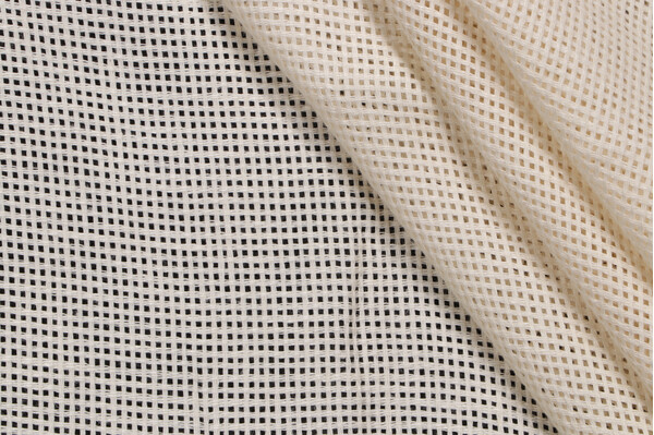 Geneva Woven Sheer Drapery Fabric in Natural