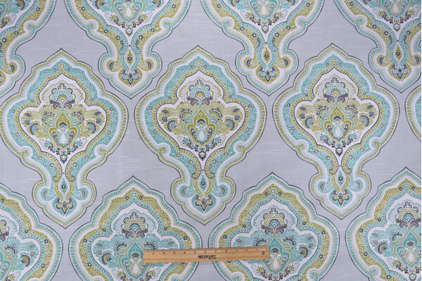 Jennifer Adams Home Laurel Printed Cotton Drapery Fabric for Covington