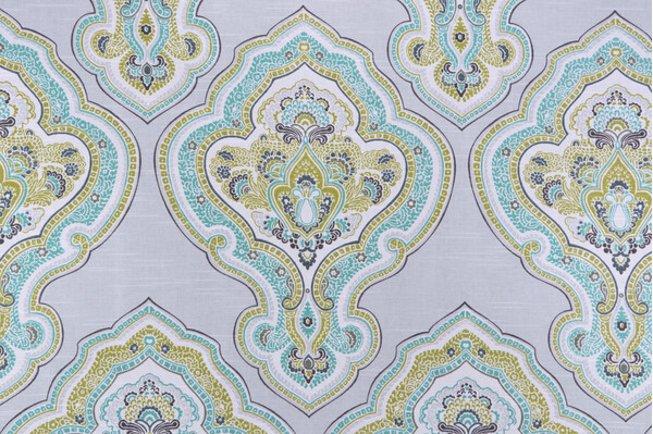 Jennifer Adams Home Laurel Printed Cotton Drapery Fabric for Covington