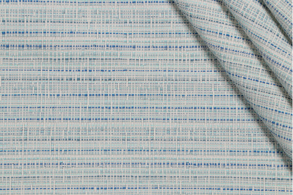 Stripe Woven Upholstery Fabric in Marine