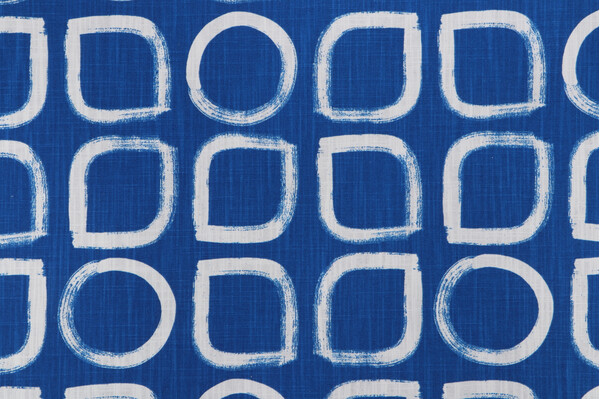 Robert Allen Asawa Block Printed Cotton Drapery Fabric in High Noon