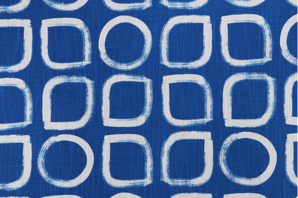 Robert Allen Asawa Block Printed Cotton Drapery Fabric in High Noon