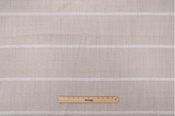 Crypton Stripe High Performance Woven Upholstery Fabric in Ash