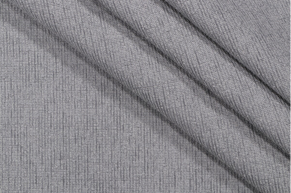 Crypton Textured High Performance Chenille Upholstery Fabric in Steel