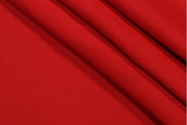 Solid Woven Polyester Outdoor Fabric in Red