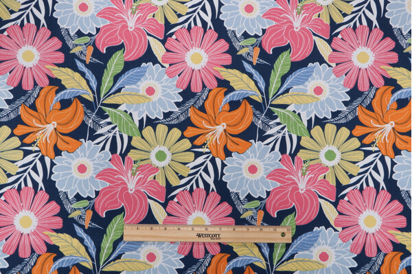 Bryant Fabrics Cynthia Printed Polyester Outdoor Fabric in Twilight