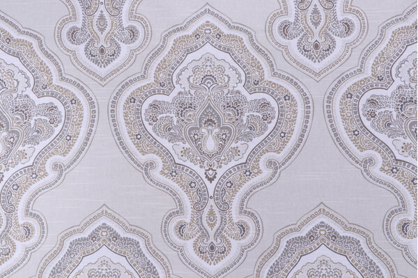 Jennifer Adams Home Laval Printed Cotton Drapery Fabric in Travertine for Covington