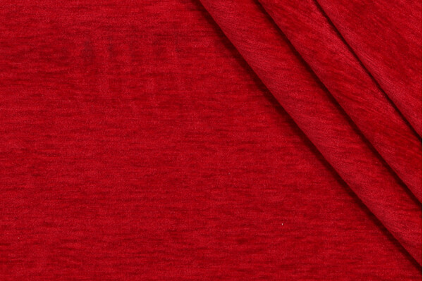 Minton Woven Chenille Upholstery Fabric in Lipstick