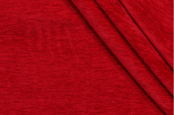 Minton Woven Chenille Upholstery Fabric in Lipstick