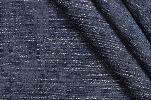 Layla Woven Chenille Upholstery Fabric in Indigo