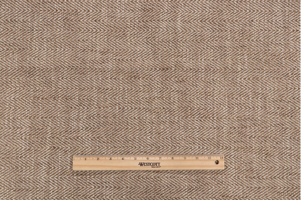 Haddock Woven Upholstery Fabric in Toffee