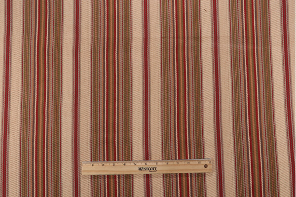Laura & Kiran Stripe Woven Upholstery Fabric in Desert