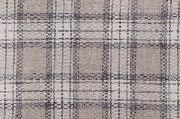Waverly Kintyre Plaid Woven Upholstery Fabric in Newsprint