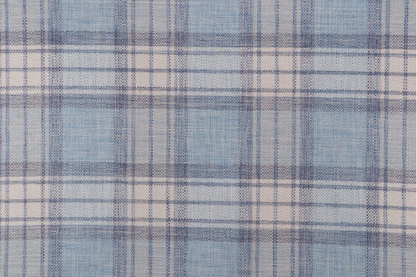 Waverly Kintyre Plaid Woven Upholstery Fabric in Caspian