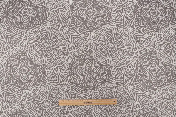 Makayla Woven Polyolefin Outdoor Fabric in Pewter