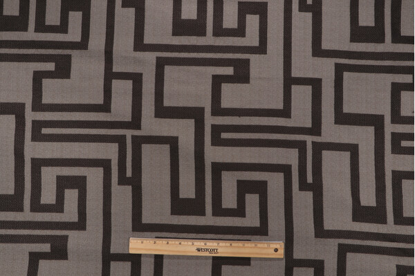 Trayford Woven Upholstery Fabric in Graphite