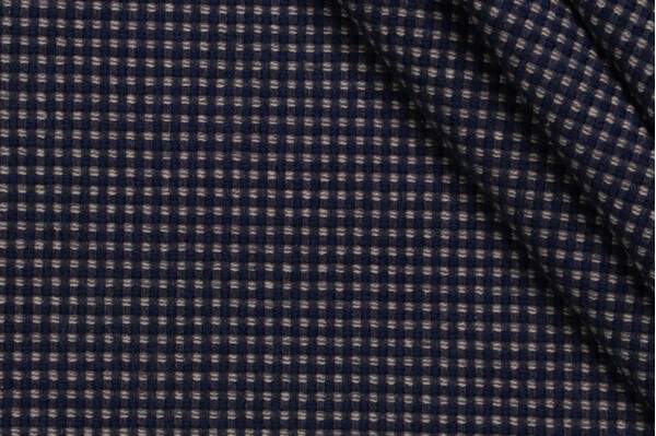 Rochelle Woven Upholstery Fabric in Navy