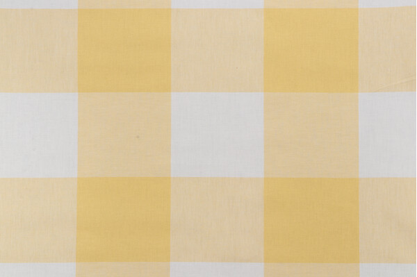 Click for 7.25 Yards Buffalo Woven Cotton Decorator Fabric in Yellow Buffalo Woven Cotton Decorator Fabric in Yellow