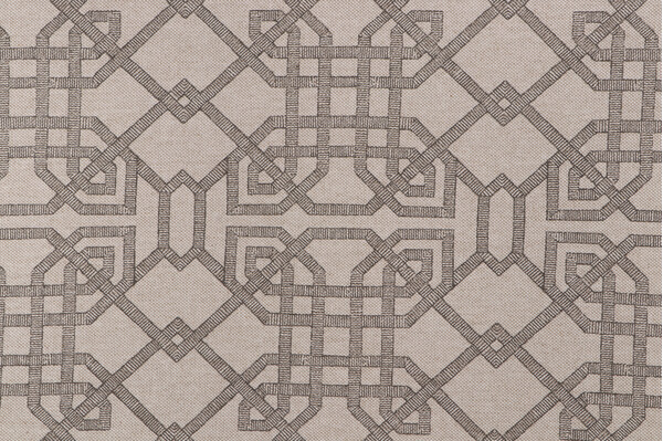 Lacefield Arbor Printed Drapery Fabric in Stone