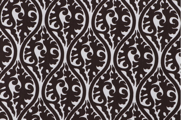 Premier Prints Kimono Printed Cotton Drapery Fabric in Brown