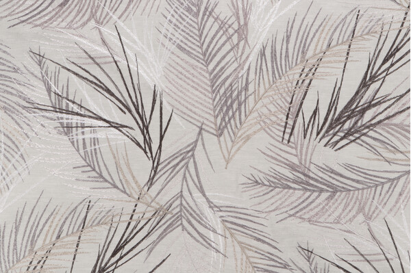 Adeline Embroidered Drapery Fabric in Fog