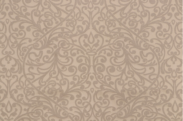 Selene Damask Decorator Fabric in Platinum