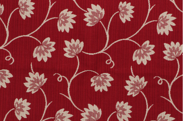 Provence Woven Upholstery Fabric in Red