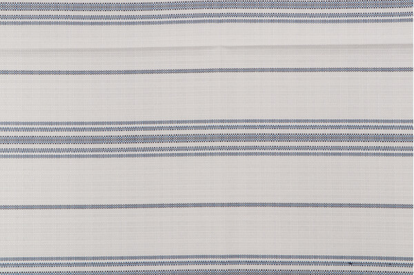Ticking Woven Polyolefin Outdoor Fabric in Indigo