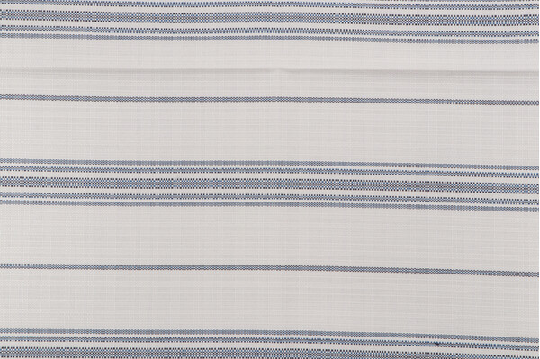 Ticking Woven Polyolefin Outdoor Fabric in Indigo