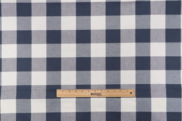 Click for 4.75 Yards Brayden Woven Decorator Fabric in Navy Brayden Woven Decorator Fabric in Navy
