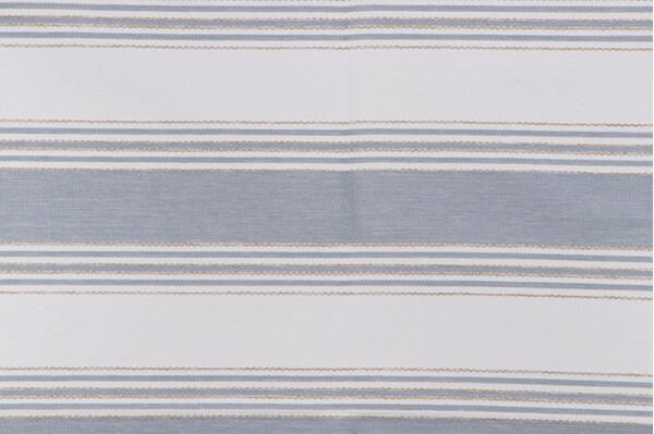 Coronado Stripe Woven Polyolefin Outdoor Fabric in Bay Blue