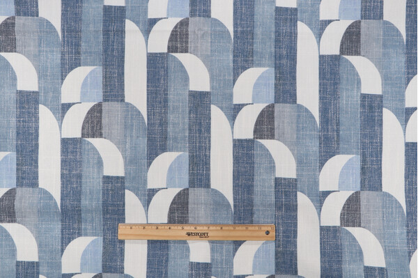 Click for 1.5 Yards Bijoux Printed Decorator Fabric in Ocean Bijoux Printed Decorator Fabric in Ocean