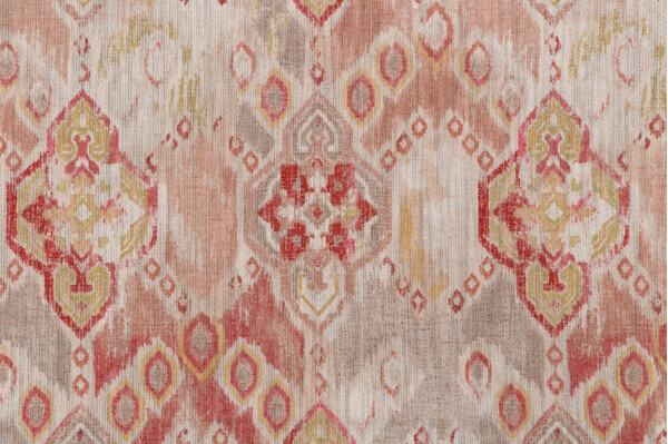 1 Yard Richloom Yucatan Printed Cotton Blend Drapery Fabric in Adobe