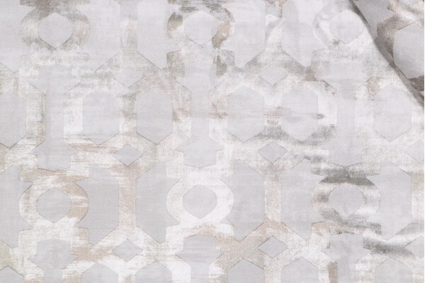 Henriette Damask Decorator Fabric in Pearl