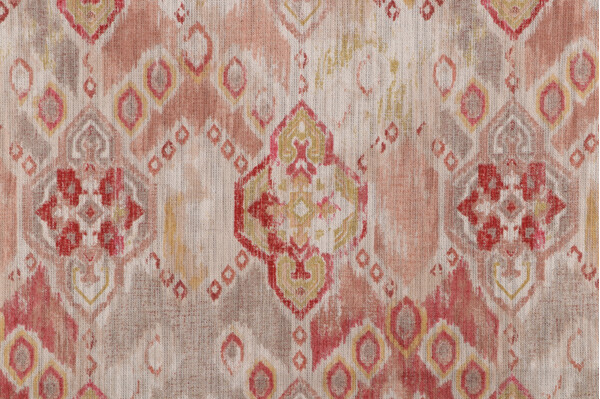 1 Yard Richloom Yucatan Printed Cotton Blend Drapery Fabric in Adobe