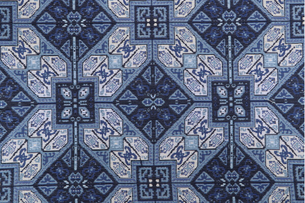 Crypton High Performance Woven Chenille Upholstery Fabric in Denim