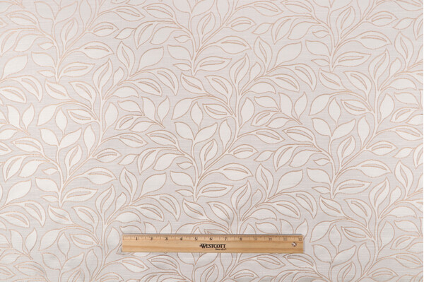 Tatiana Woven Upholstery Fabric in Pearl