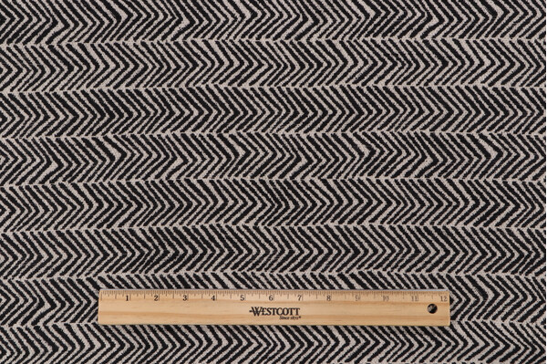 Walton Woven Upholstery Fabric in Black