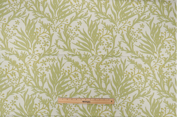 Floral Seas Woven Polyolefin Outdoor Fabric in Citron